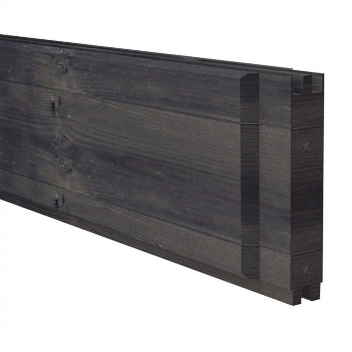 Osmo Schallschutz Forsdal Bohle Kiefer Kesseldruckimprägniert Grau Variante B absorbierend 2,8x14,5x205cm