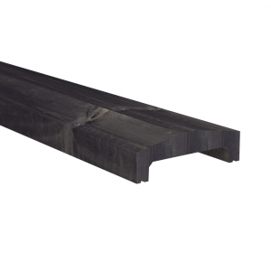 Osmo Schallschutz Forsdal Abschlussprofil für 28mm Bohlen mit Absorberelement Kiefer Kesseldruckimprägniert Grau 200 cm