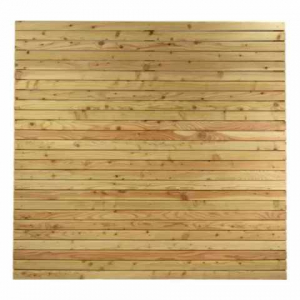 Bretterzaun Rhombo gerade Lärche natur 180x180 cm