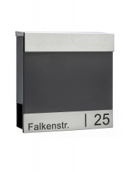 CMD Briefkasten 9048 anthrazit, mit Gravur