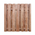 Bohlenzaun Rustic 180x180cm aus Lärche natur aus unbesäumten, sägerauen Bohlen