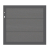 System WPC XL Vorgartentor Sonderfarbe 2854 98x90 cm Universalanschlag Rahmen Anthrazit