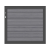 System WPC Platinum Vorgartentor Sonderfarbe 2854 98x90 cm Universalanschlag Rahmen Anthrazit