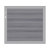 System WPC Platinum XL Vorgartentor Sonderfarbe 2854 98x90 cm Universalanschlag Rahmen Silber