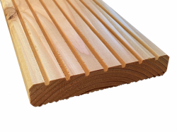 Muster Terrassendiele Douglasie 27x145mm grob - frein gerillt