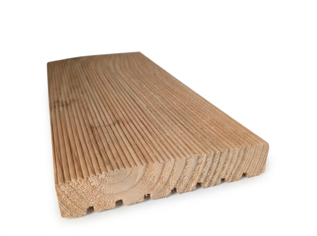 Terrassendiele europ. L&auml;rche 27x142mm grob-fein profiliert