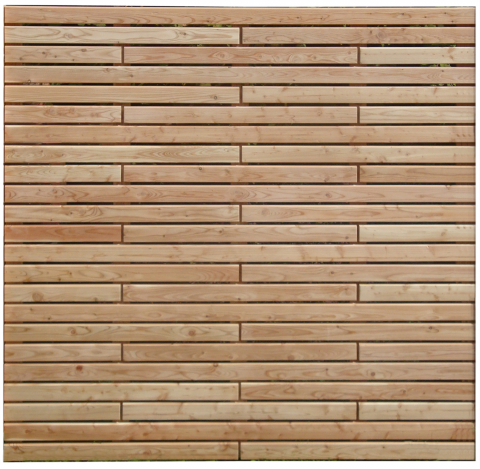 Bretterzaun Rhombo-Sectio gerade Lrche 180x180cm