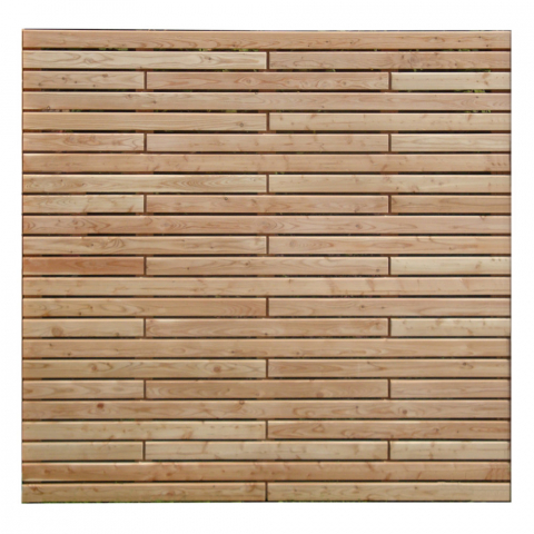 Bretterzaun Rhombo-Sectio gerade Lärche 180x180cm