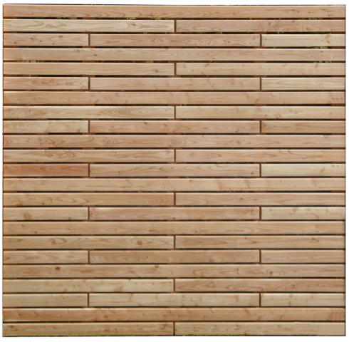 Bretterzaun Rhombo-Sectio gerade Lrche 180x180cm