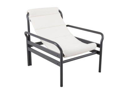 Brafab Sling Loungesessel Anthrazit - Vanilla white