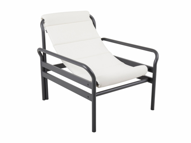 Brafab Sling Loungesessel Anthrazit - Vanilla white