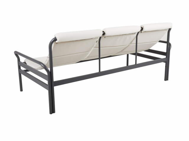 Brafab Sling 3-Sitzer Sofa Anthrazit - Vanilla white 196x91x82cm