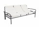 Brafab Sling 3-Sitzer Sofa Anthrazit - Vanilla white 196x91x82cm