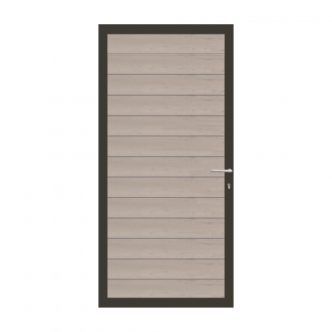 Elephant Mix and Match Zauntor anthrazit 90x195cm, Bausatz Fllung WPC Bicolor grau