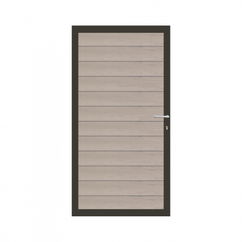 Elephant Mix and Match Zauntor Anthrazit 90x180cm, Bausatz Fllung WPC Bicolor grau