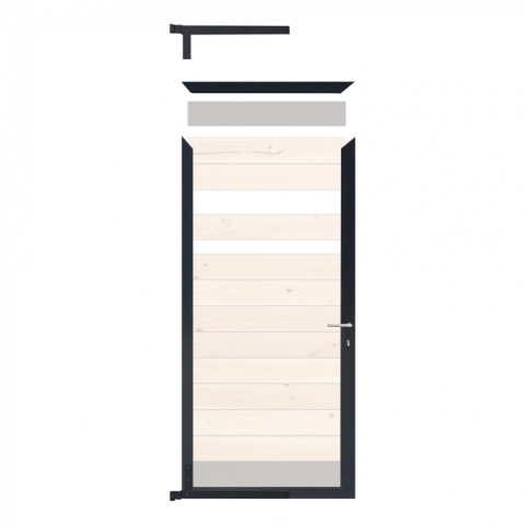 Elephant Mix and Match Zauntor anthrazit 90x189cm, Bausatz F�llung Douglasie