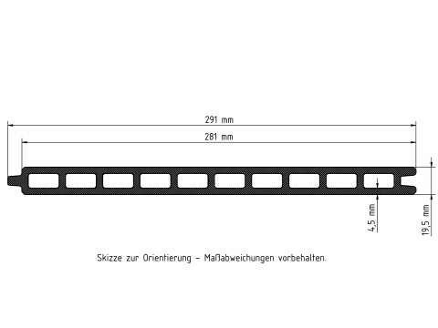 Elephant Mix and Match Zauntor Anthrazit 90x175cm, Bausatz F�llung WPC extrabreit Anthrazit