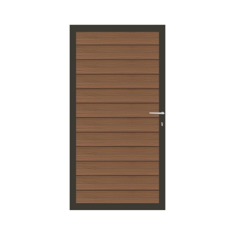 Elephant Mix and Match Zauntor anthrazit 90x175cm, Bausatz F�llung WPC-ipe co-extrudiert