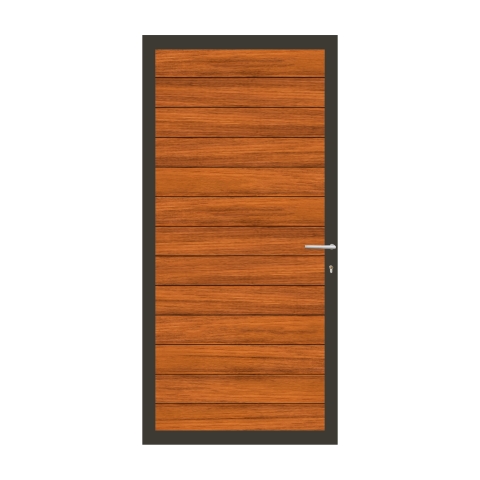 Elephant Mix and Match Zauntor anthrazit 90x189cm, Bausatz F�llung Jatoba