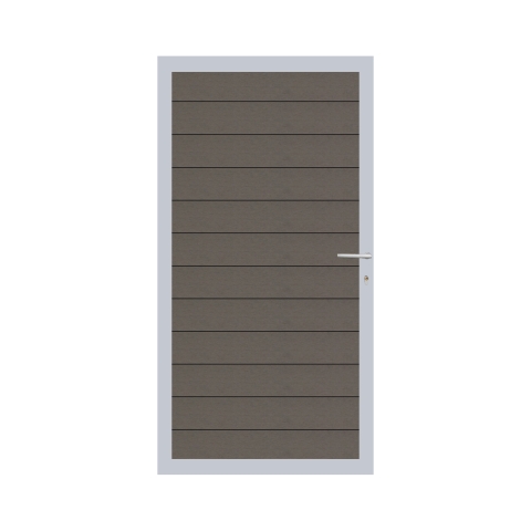 Elephant Mix and Match Zauntor Alu 90x175cm, Bausatz F�llung WPC-steingrau