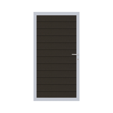 Elephant Mix and Match Zauntor Alu 90x175cm, Bausatz F�llung WPC-anthrazit