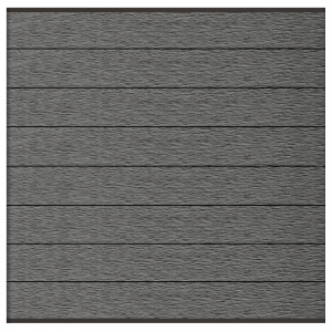 Elephant Steckzaun Modular 180 WPC Rock Grey co-extrudiert, Leisten Anthrazit 180x174cm