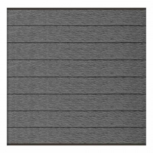 Elephant Steckzaun Modular 180 WPC Rock Grey co-extrudiert, Leisten Anthrazit 180x174cm