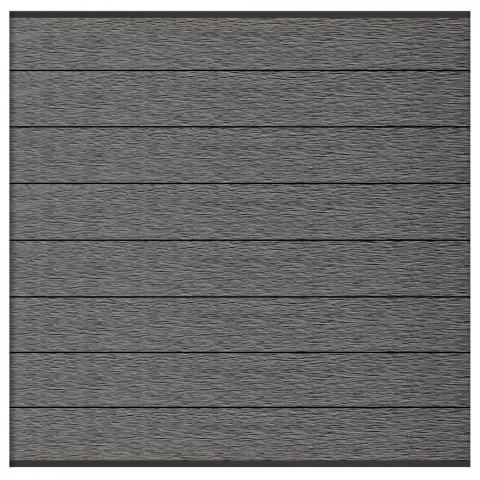 Elephant Steckzaun Modular 180 WPC Rock Grey co-extrudiert, Leisten Anthrazit 180x174cm