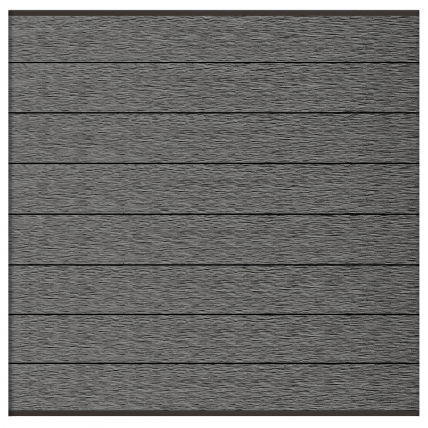 Elephant Steckzaun Modular 180 WPC Rock Grey co-extrudiert, Leisten Anthrazit 180x174cm