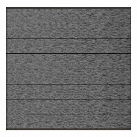 Elephant Steckzaun Modular 180 WPC Rock Grey co-extrudiert, Leisten Anthrazit 180x174cm