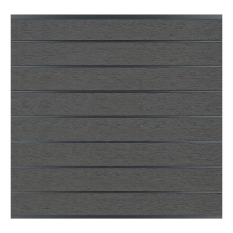 Elephant Steckzaun Modular EVO 180 WPC Steingrau co-extrudiert, Leisten Anthrazit 180x174cm