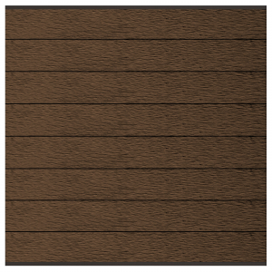 Elephant Steckzaun Modular 180 WPC Driftwood Dark 180x174cm co-extrudiert