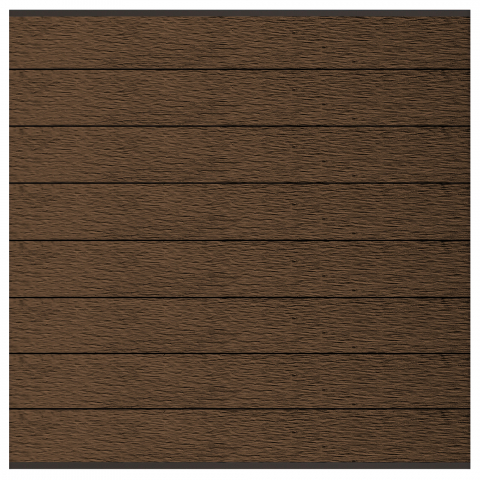 Elephant Steckzaun Modular 180 WPC Driftwood Dark 180x174cm co-extrudiert