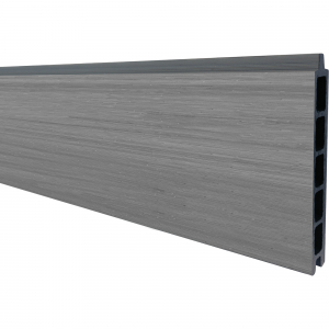 Elephant Steckzaun Mix and Match WPC Duo-Dark Grey co-extrudiert 2x14x180cm 2er Set