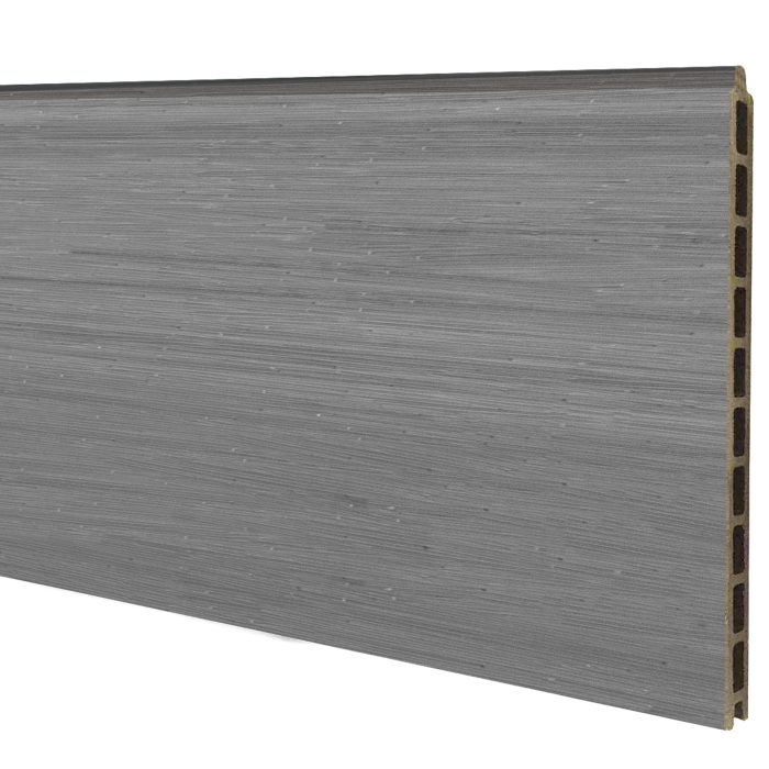 Elephant Steckzaun Mix and Match WPC Duo-Natural Grey co-extrudiert breit 2x28x180cm 2er Set