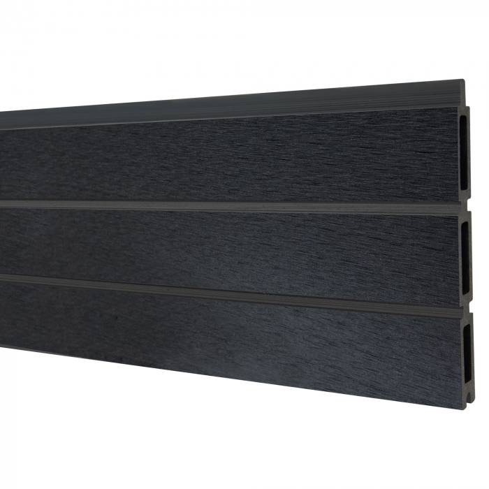Elephant Steckzaun Triple Rhombus WPC Anthrazit, 6er Set