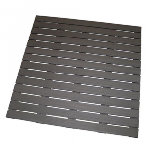 Terrassenfliese Anthrazit WPC 100x100 cm glatt