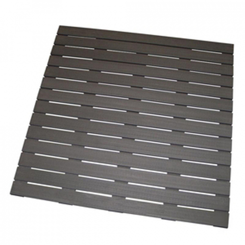 Terrassenfliese Anthrazit WPC 100x100 cm glatt
