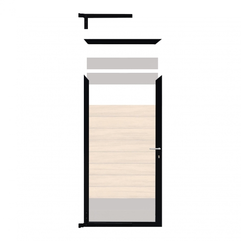 Elephant Mix and Match Zauntor Schwarz 90x175cm, Bausatz ohne F�llung