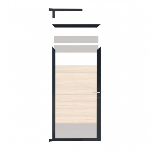 Elephant Mix and Match Zauntor anthrazit 98x175cm, Bausatz ohne F�llung