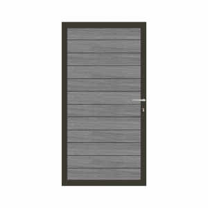 Elephant Mix and Match Zauntor anthrazit 90x180cm, Bausatz Füllung  WPC Duo Dark Grey co-extrudiert