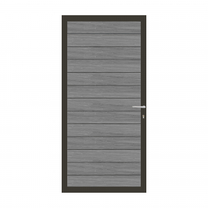 Elephant Mix and Match Zauntor anthrazit 90x195cm, Bausatz Füllung  WPC Duo-Dark Grey Co-Extrudiert