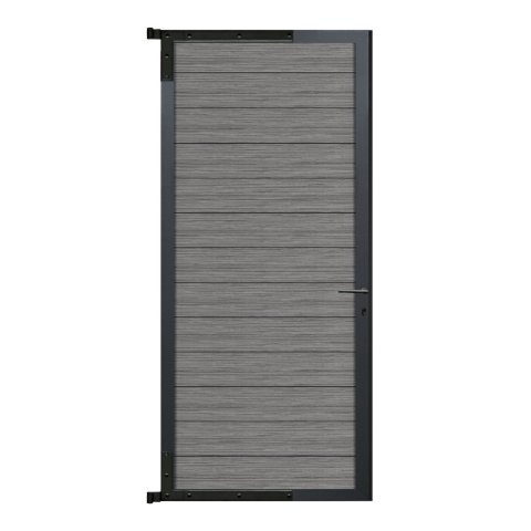 Elephant Mix and Match Zauntor anthrazit 90x189cm, Bausatz F�llung WPC Duo-Dark Grey Co-Extrudiert
