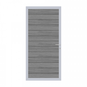 Elephant Mix and Match Zauntor Alu 90x195cm, Bausatz Füllung  WPC Duo-Dark Grey co-extrudiert