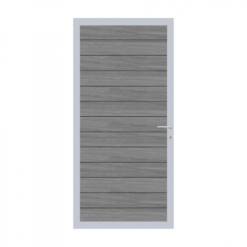 Elephant Mix and Match Zauntor Alu 90x195cm, Bausatz Fllung WPC Duo-Dark Grey co-extrudiert