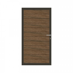 Elephant Mix and Match Zauntor anthrazit 90x180cm, Bausatz Füllung  WPC Driftwood Dark co-extrudiert