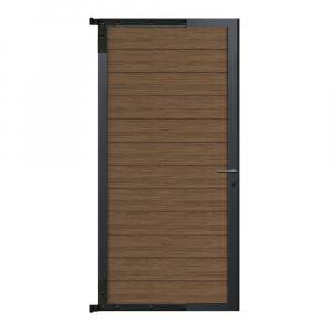 Elephant Mix and Match Zauntor anthrazit 90x175cm, Bausatz Füllung WPC Driftwood Dark co-extrudiert