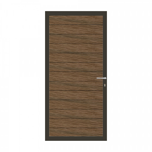 Elephant Mix and Match Zauntor anthrazit 90x195cm, Bausatz Füllung  WPC Driftwood Dark co-extrudiert