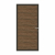 Elephant Mix and Match Zauntor anthrazit 90x195cm, Bausatz Füllung WPC Driftwood Dark co-extrudiert