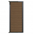 Elephant Mix and Match Zauntor anthrazit 90x189cm, Bausatz Füllung WPC Driftwood Dark co-extrudiert
